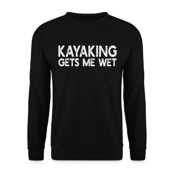 Le kayak me mouille - Funny Kayak Kayaking - Sweat-shirt Unisexe - noir - Devant - Alina (178cm) & Michal (187cm)