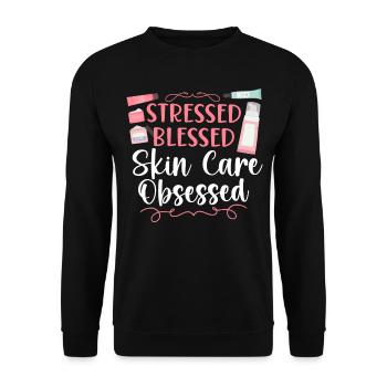 Soins de la peau d’esthéticienne agréée mignonne - Sweat-shirt Unisexe - noir - Devant - Alina (178cm) & Michal (187cm)