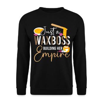 Cute Esthetician Skincare - Unisex Pullover - Schwarz - Vorne - Alina (178cm) & Michal (187cm)