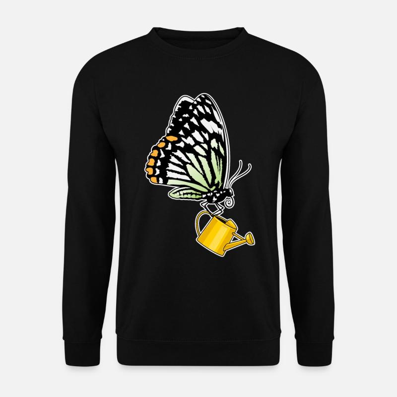 Butterfly watering can - Unisex Sweatshirt - black