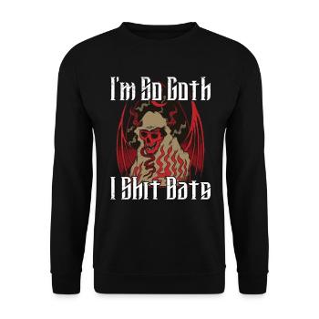 Satan Beelzebub Devil Gothic Pentagram Mystical - Unisex Sweatshirt - black - Front - Alina (178cm) & Michal (187cm)