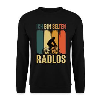 Rennrad Radsport Rennräder Rennradfahrer - Unisex Pullover - Schwarz - Vorne - Alina (178cm) & Michal (187cm)