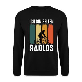Rennrad Radsport Rennräder Rennradfahrer - Unisex Pullover - Schwarz - Vorne - Alina (178cm) & Michal (187cm)