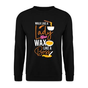 Cute Esthetician Skincare - Unisex Pullover - Schwarz - Vorne - Alina (178cm) & Michal (187cm)