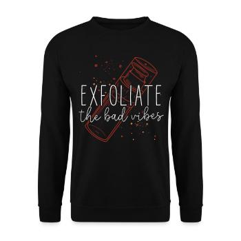 Soins de la peau d’esthéticienne agréée mignonne - Sweat-shirt Unisexe - noir - Devant - Alina (178cm) & Michal (187cm)