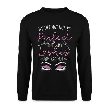 Esthetician Skincare Beautician - Unisex Pullover - Schwarz - Vorne - Alina (178cm) & Michal (187cm)