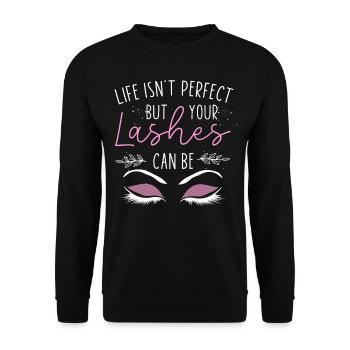 Esthetician Skincare Beautician - Unisex Sweatshirt - black - Front - Alina (178cm) & Michal (187cm)