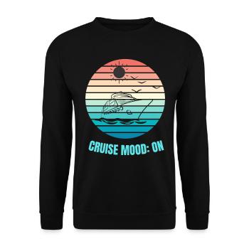 Mode croisière activé : adoptez les vibrations des fêtes - Sweat-shirt Unisexe - noir - Devant - Alina (178cm) & Michal (187cm)