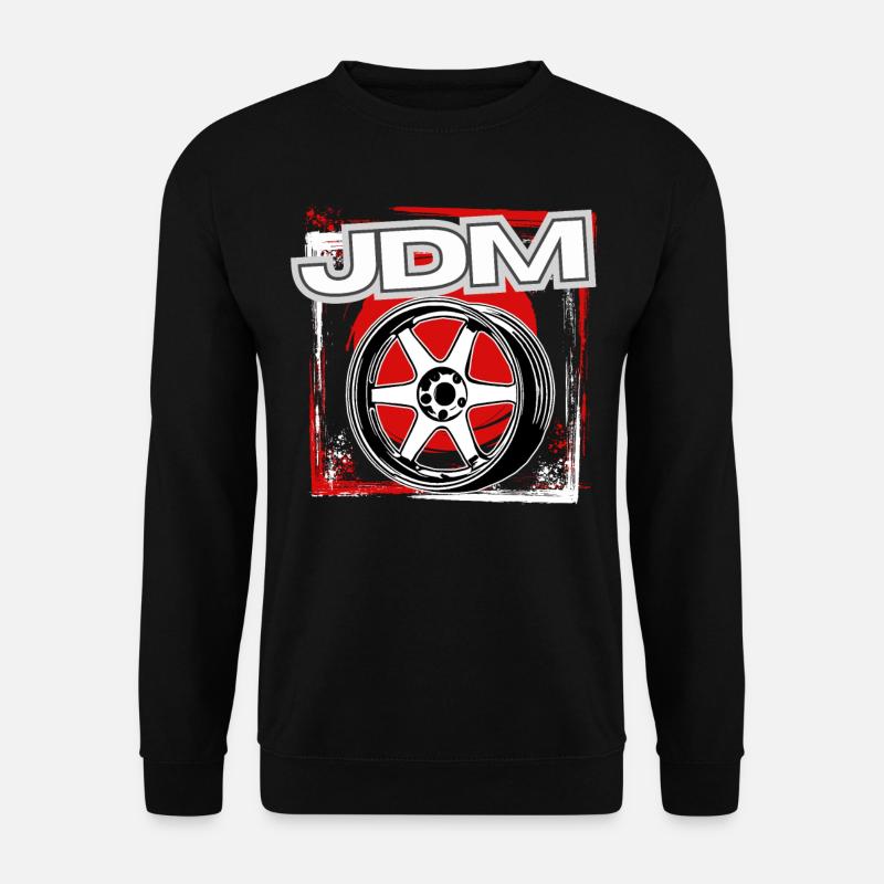 Jdm / Tuning / Turbocompresseur / Jantes / Chiptuning - Sweat-shirt Unisexe - noir