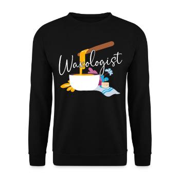 Cute Esthetician Skincare - Unisex Pullover - Schwarz - Vorne - Alina (178cm) & Michal (187cm)