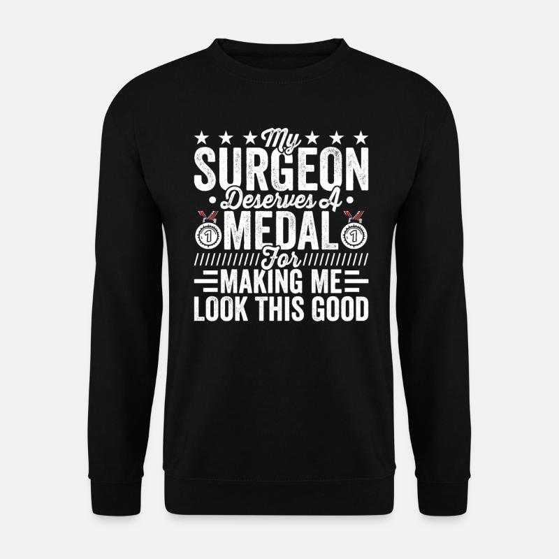 Plastischer Chirurg Verdient Medaille - Unisex Pullover - Schwarz