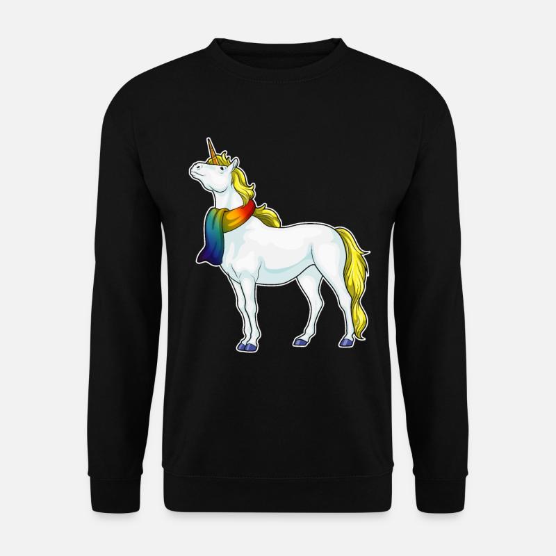 Einhorn Schal - Unisex Pullover - Schwarz