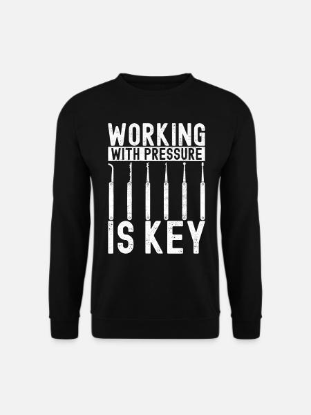 SchlĂĽsseldienst Locksmith Dietrich - Unisex Sweatshirt - black