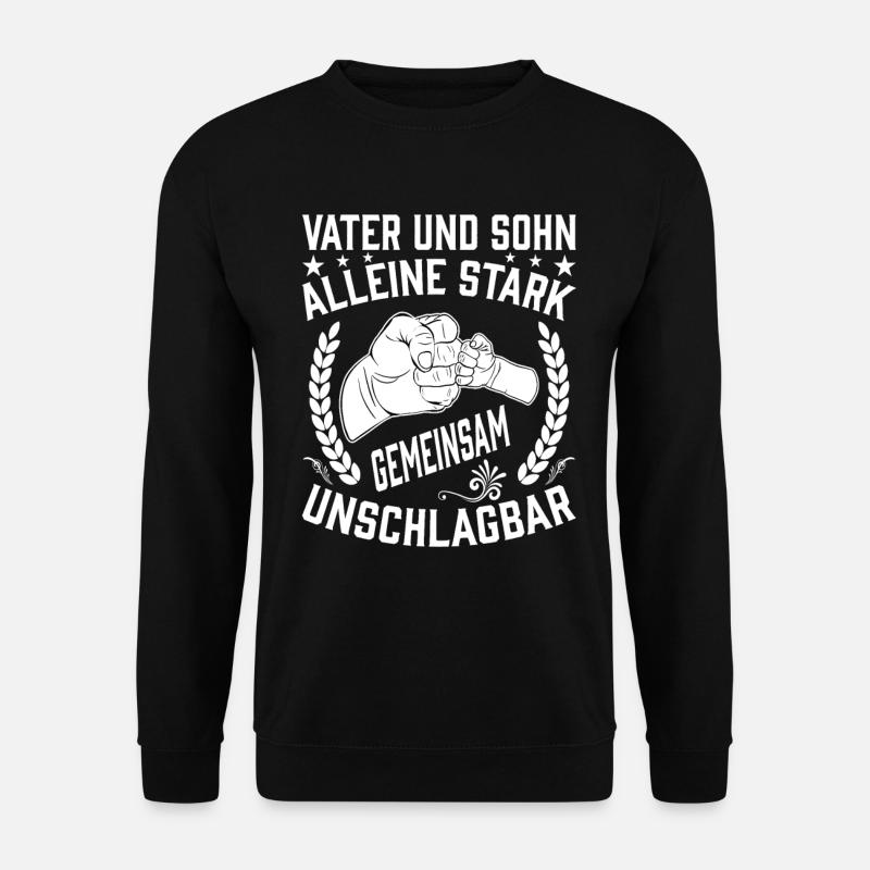 Vater und Sohn - Unisex Pullover - Schwarz