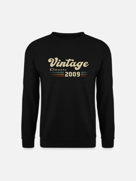 2009 Birthday Vintage Classic - Unisex Sweatshirt - black