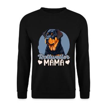 Maman Rottweiler - Sweat-shirt Unisexe - noir - Devant - Alina (178cm) & Michal (187cm)