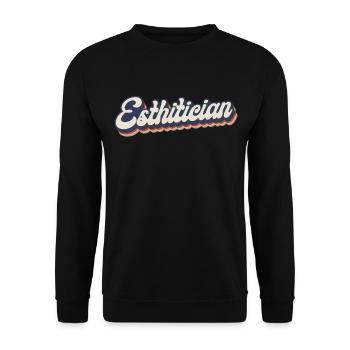 Cute Licensed Esthetician Skincare - Unisex Pullover - Schwarz - Vorne - Alina (178cm) & Michal (187cm)