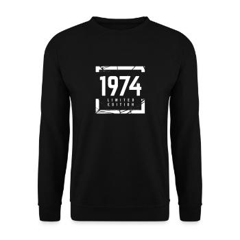 1974 Édition limitée - Sweat-shirt Unisexe - noir - Devant - Alina (178cm) & Michal (187cm)