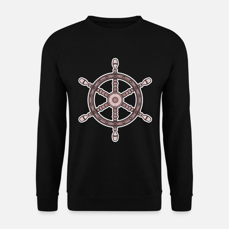 Steering wheel captain - Unisex Sweatshirt - black