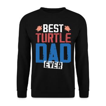 Sea Turtle Tortoise Dad Best - Sweat-shirt Unisexe - noir - Devant - Alina (178cm) & Michal (187cm)