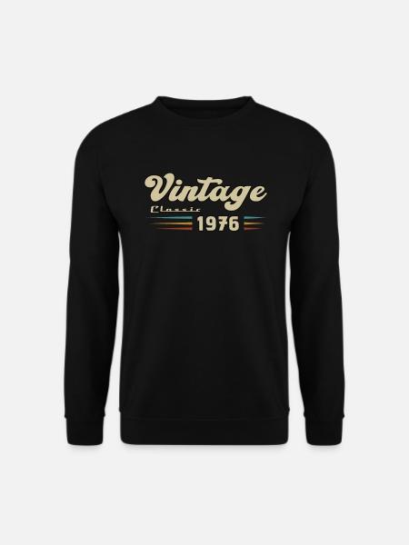 1976 Anniversaire Vintage Classic - Sweat-shirt Unisexe - noir