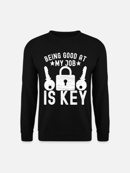 Schlüsseldienst Locksmith Dietrich - Unisex Pullover - Schwarz