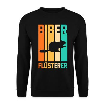 Nagetier Biberliebhaber Biber - Unisex Pullover - Schwarz - Vorne - Alina (178cm) & Michal (187cm)