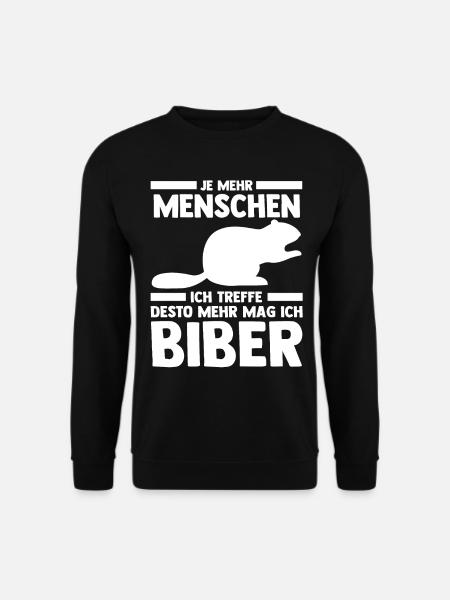 Nagetier Biberliebhaber Biber - Unisex Pullover - Schwarz