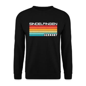 Sindelfingenerin Sindelfingener Sindelfingen - Unisex Pullover - Schwarz - Vorne - Alina (178cm) & Michal (187cm)