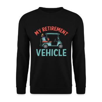 Mein Altersmobil Sport Golf Golfer Golf - Unisex Pullover - Schwarz - Vorne - Alina (178cm) & Michal (187cm)