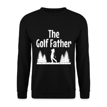 Le père du golf golfeur golfeur golf meilleur père - Sweat-shirt Unisexe - noir - Devant - Alina (178cm) & Michal (187cm)