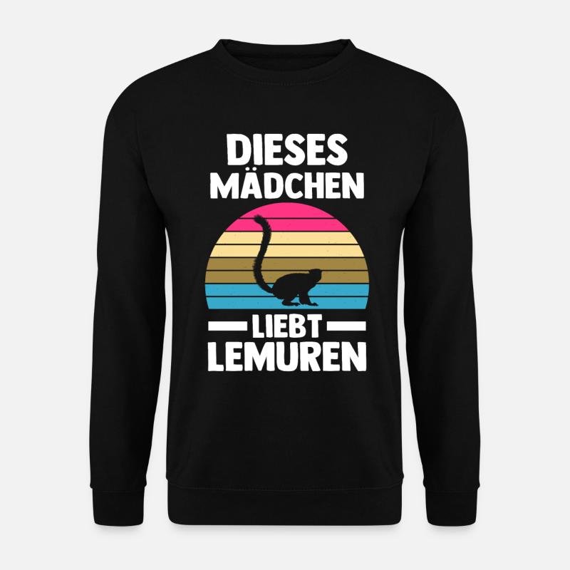 Lemur - Unisex Pullover - Schwarz