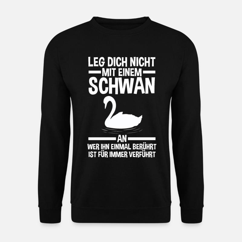 Schwan - Unisex Pullover - Schwarz