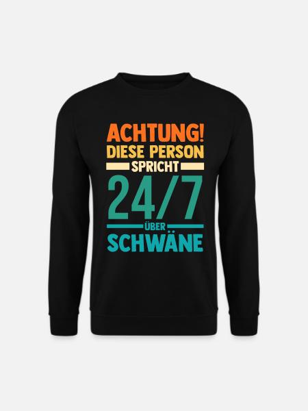 Schwan - Unisex Pullover - Schwarz