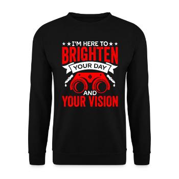 Augenarzt Erhellen Sie Ihre Sicht Optometrist - Unisex Pullover - Schwarz - Vorne - Alina (178cm) & Michal (187cm)