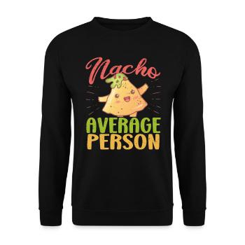 Nacho Salsa Dip Mexikanisch Mexiko Latino - Unisex Pullover - Schwarz - Vorne - Alina (178cm) & Michal (187cm)