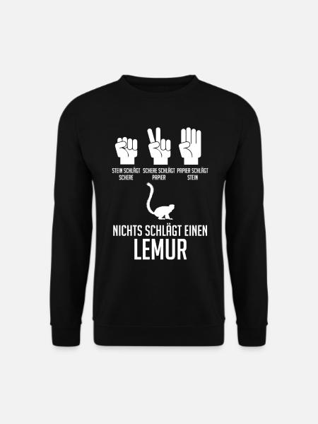 Lemur - Unisex Pullover - Schwarz