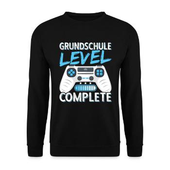 Grundschule Abschluss Grundschulabschluss Junge - Unisex Pullover - Schwarz - Vorne - Alina (178cm) & Michal (187cm)