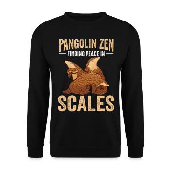 Paix dans les hangars Pangolins Trouver des amants - Sweat-shirt Unisexe - noir - Devant - Alina (178cm) & Michal (187cm)