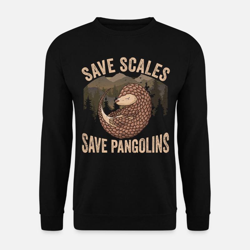 Save Pangolins Lovers Pangolins - Unisex Sweatshirt - black
