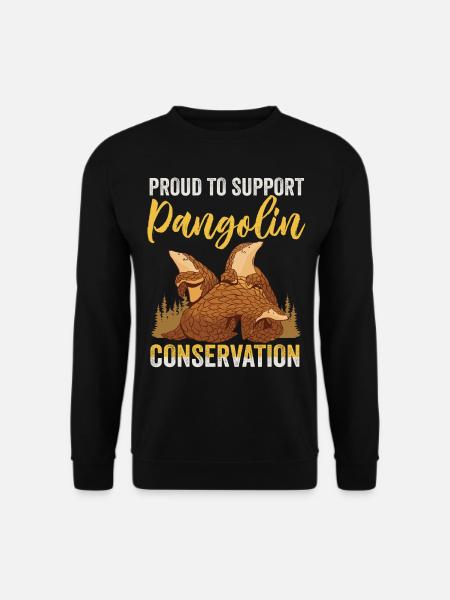 Support pangolin protection - Unisex Sweatshirt - black