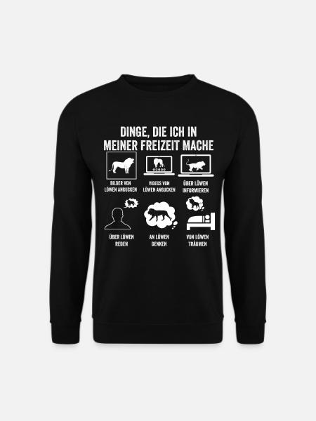 Löwe Löwen - Unisex Pullover - Schwarz