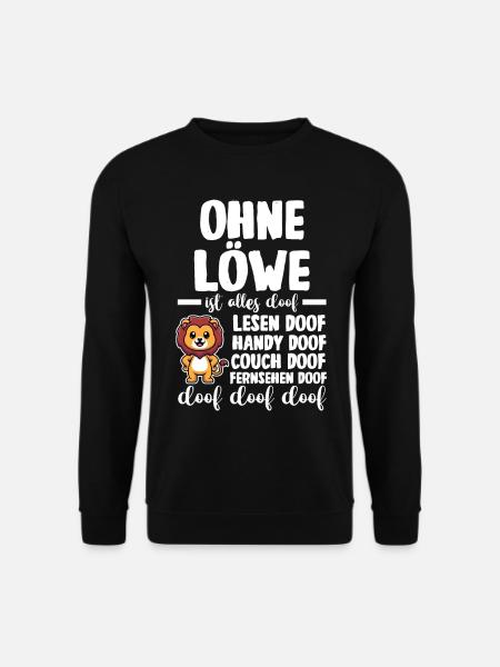 Löwe Löwen - Unisex Pullover - Schwarz