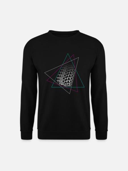 Techno - Unisex Pullover - Schwarz
