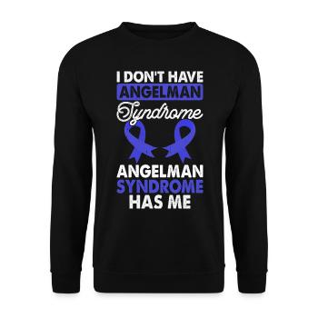 I don't have a blue ribbon for the - Unisex Sweatshirt - black - Front - Alina (178cm) & Michal (187cm)