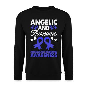 Angelic and awe-inspiring - Unisex Sweatshirt - black - Front - Alina (178cm) & Michal (187cm)