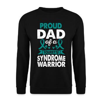 Vater Des Tourette-syndroms Warrior Awareness - Unisex Pullover - Schwarz - Vorne - Alina (178cm) & Michal (187cm)