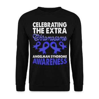 Additional chromosome Angelman syndrome - Unisex Sweatshirt - black - Front - Alina (178cm) & Michal (187cm)