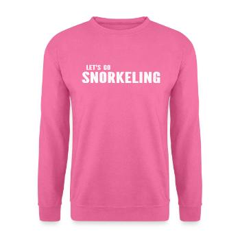 Snorkeler Snorkeling - Let’s Go Snorkeling - Sweat-shirt Unisexe - rose - Devant