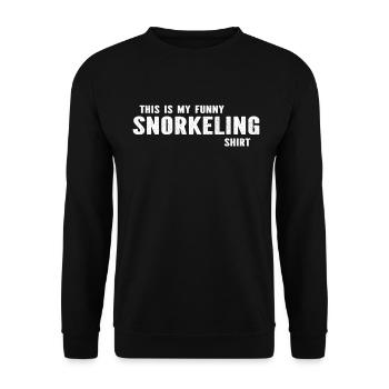 Snorkeler - This Is My Funny Snorkeling Shirt Snor - Unisex Sweatshirt - black - Front - Alina (178cm) & Michal (187cm)